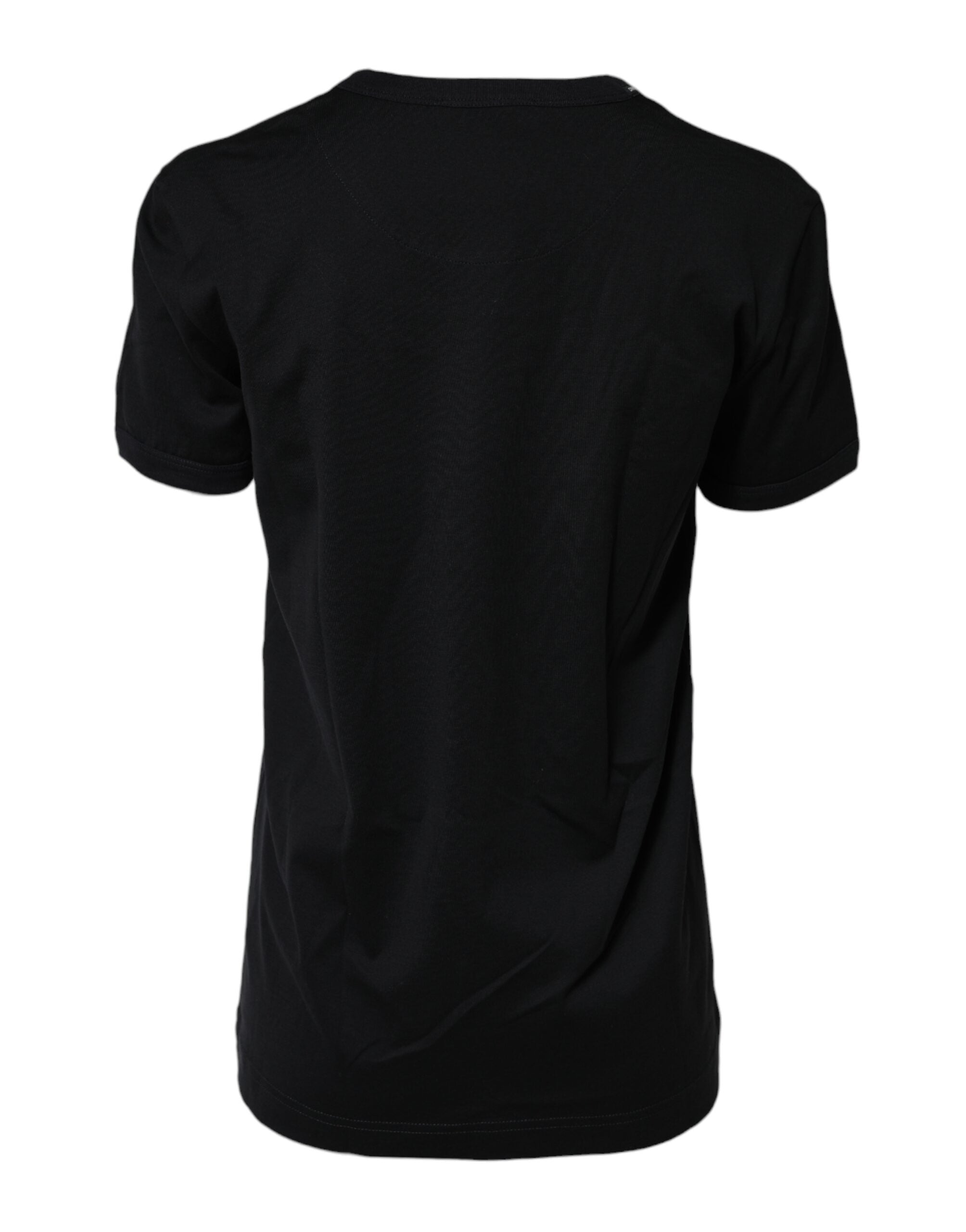 T-shirt à manches courtes Dolce &amp; Gabbana en coton noir imprimé DG 