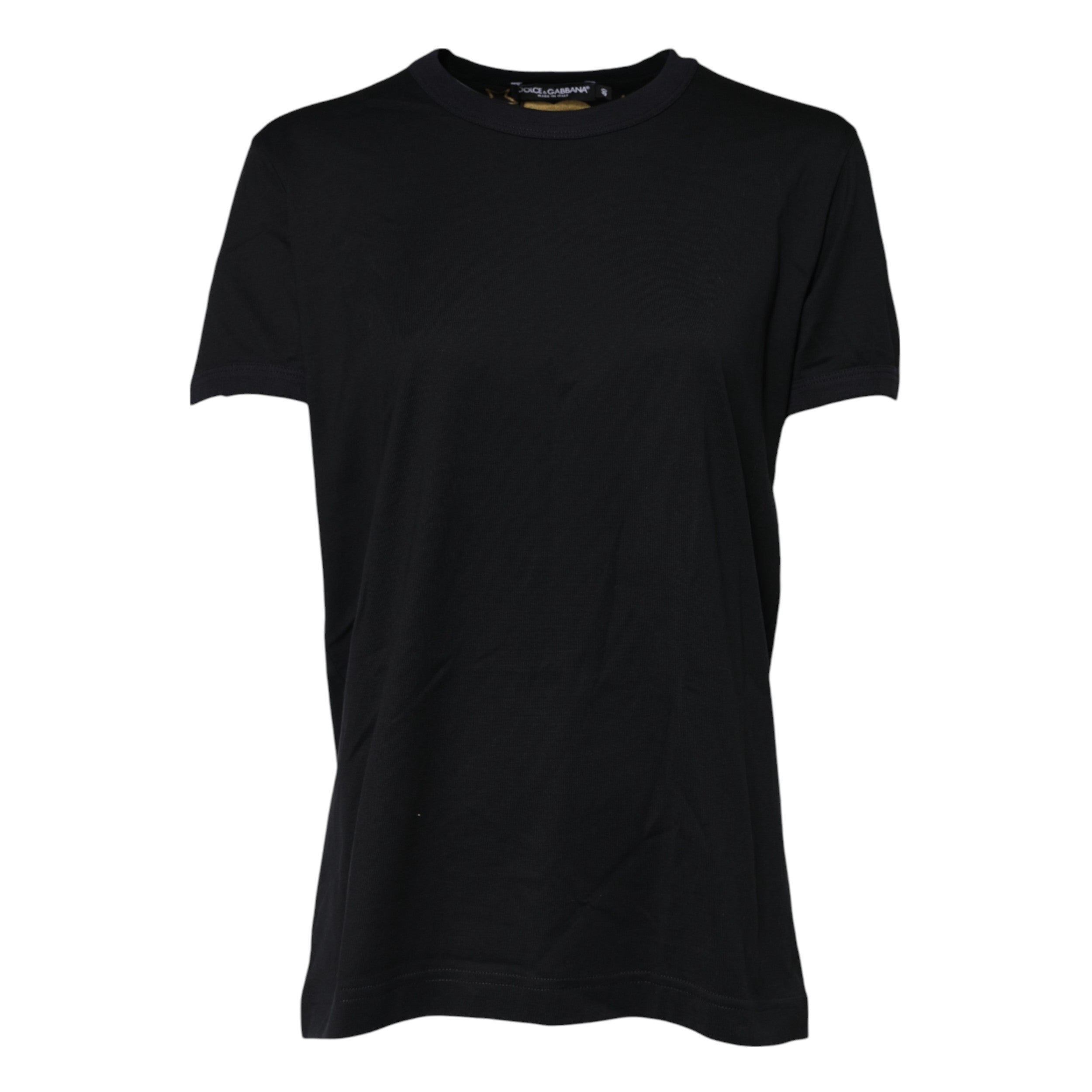 T-shirt à manches courtes Dolce &amp; Gabbana en coton noir imprimé DG 