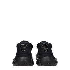Dolce & Gabbana Black Fabric Chunky Sneakers