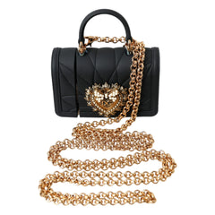 Dolce &amp; Gabbana Hülle Schwarze Silikonhülle mit Herzmotiv, Schutzhülle für Handtasche oder AirPods