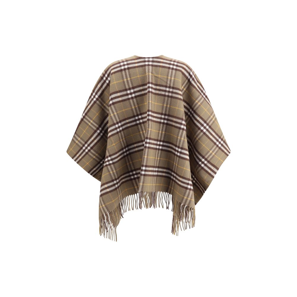 Burberry Cape aus Wolle und Kaschmir mit Karomuster