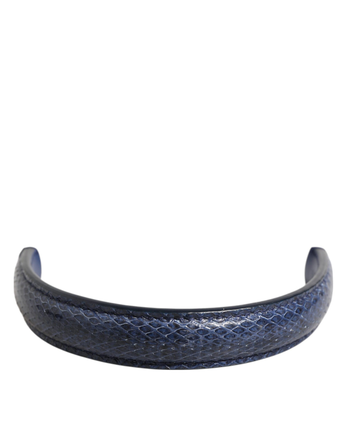 Sac Dolce &amp; Gabbana en cuir Ayers bleu, grand modèle, avec anse et bandoulière.