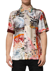 Chemise décontractée hawaïenne à imprimé coquillage multicolore Dolce &amp; Gabbana