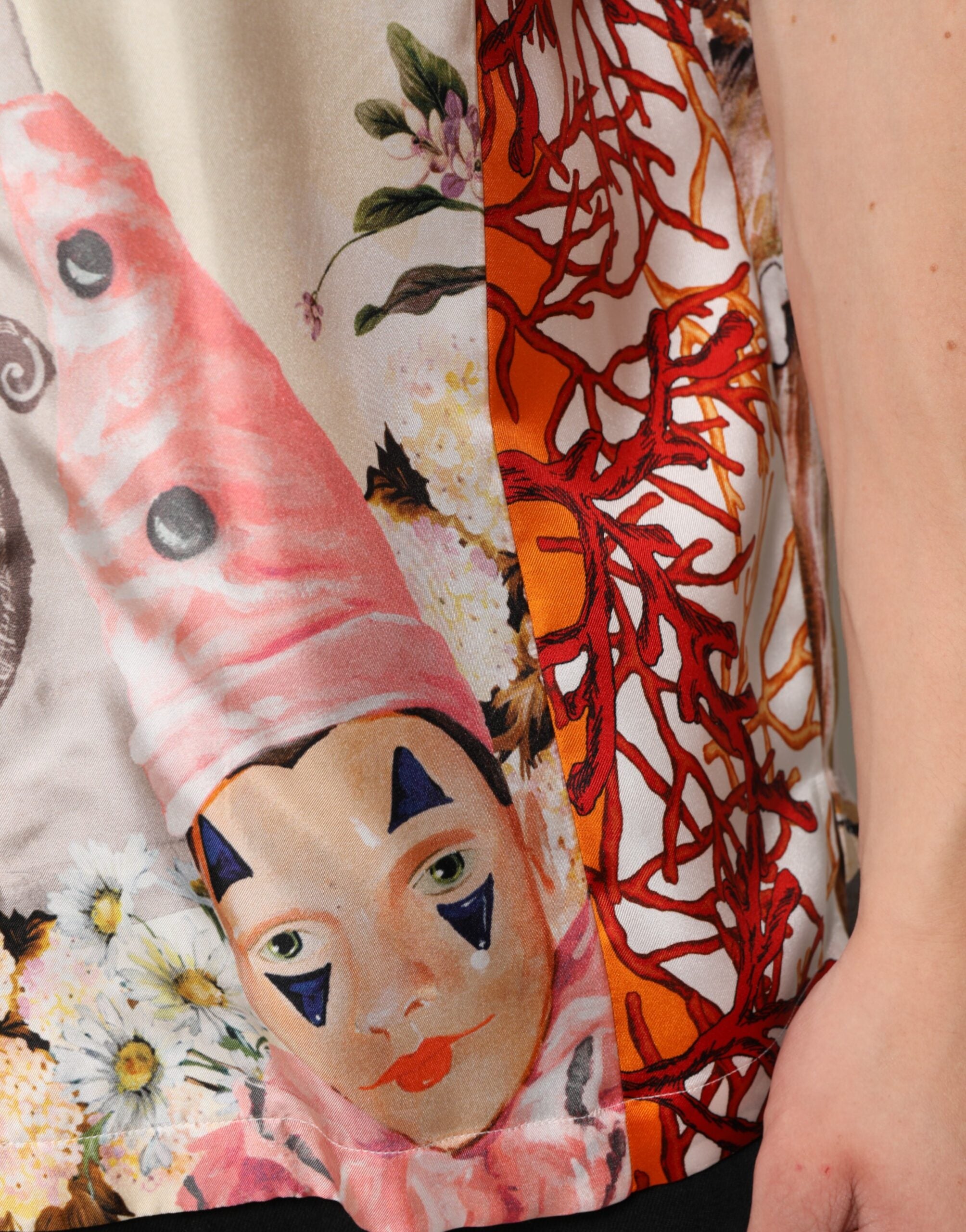 Chemise décontractée hawaïenne à imprimé coquillage multicolore Dolce &amp; Gabbana