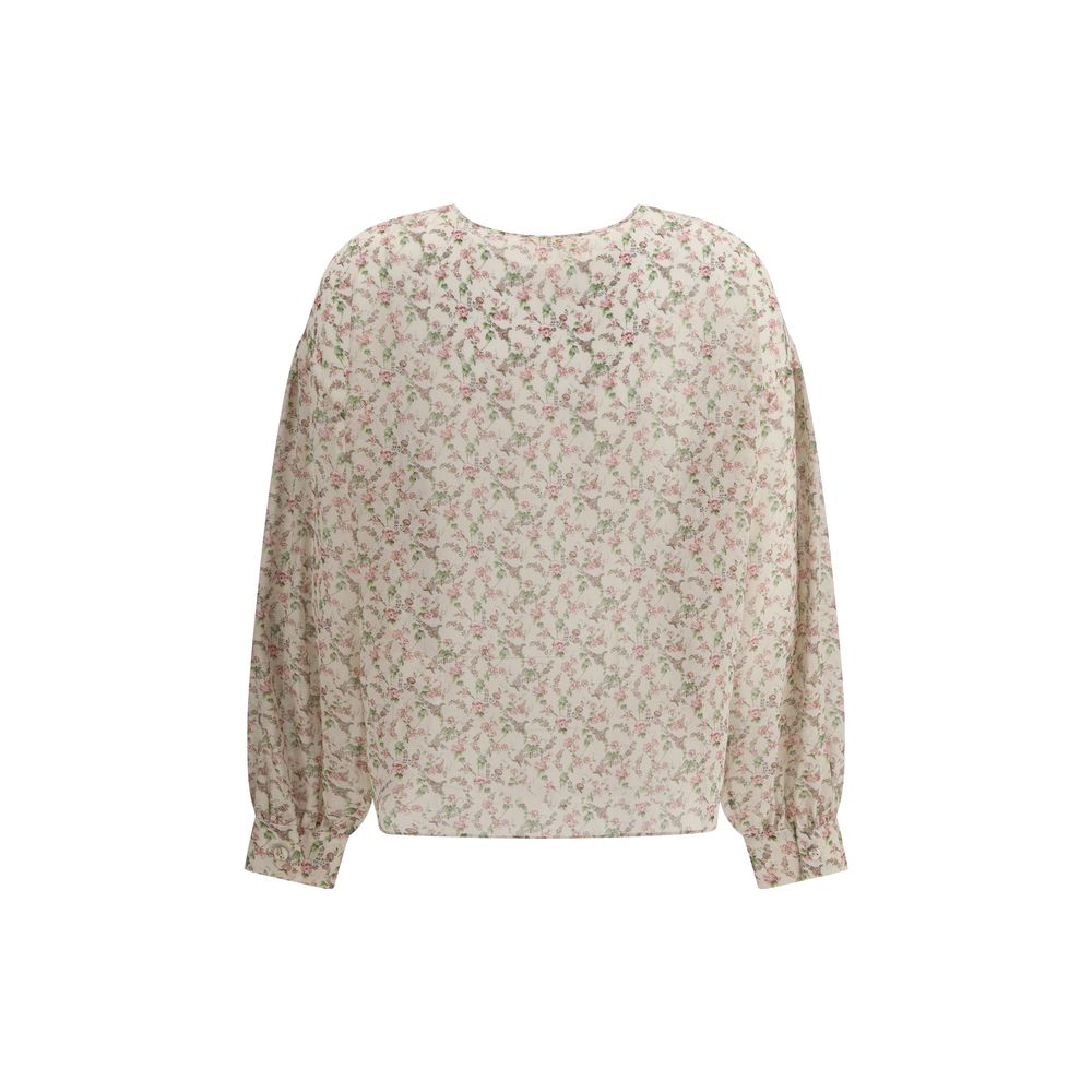 Kristina Ti Blouse en soie à imprimé floral