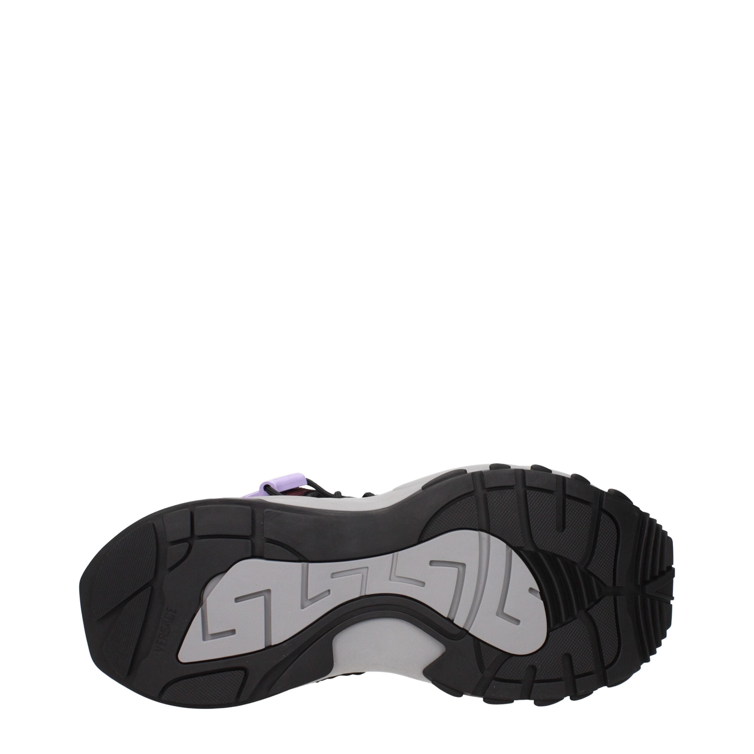 Versace Mehrfarbige Leder-Sportsneaker