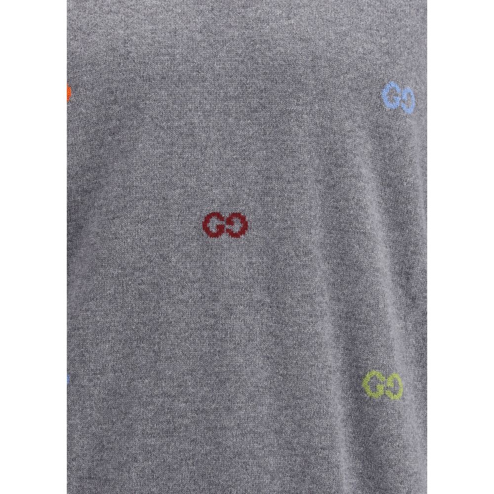 Gucci Multicolor Logo Kaschmir Pullover