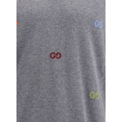 Gucci Multicolor Logo Kaschmir Pullover