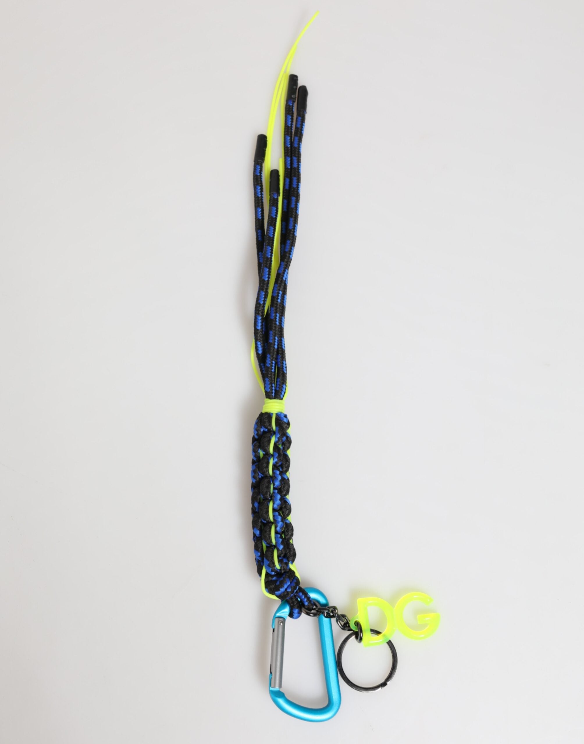 Porte-clés Dolce &amp; Gabbana en ruban polyester multicolore avec logo DG