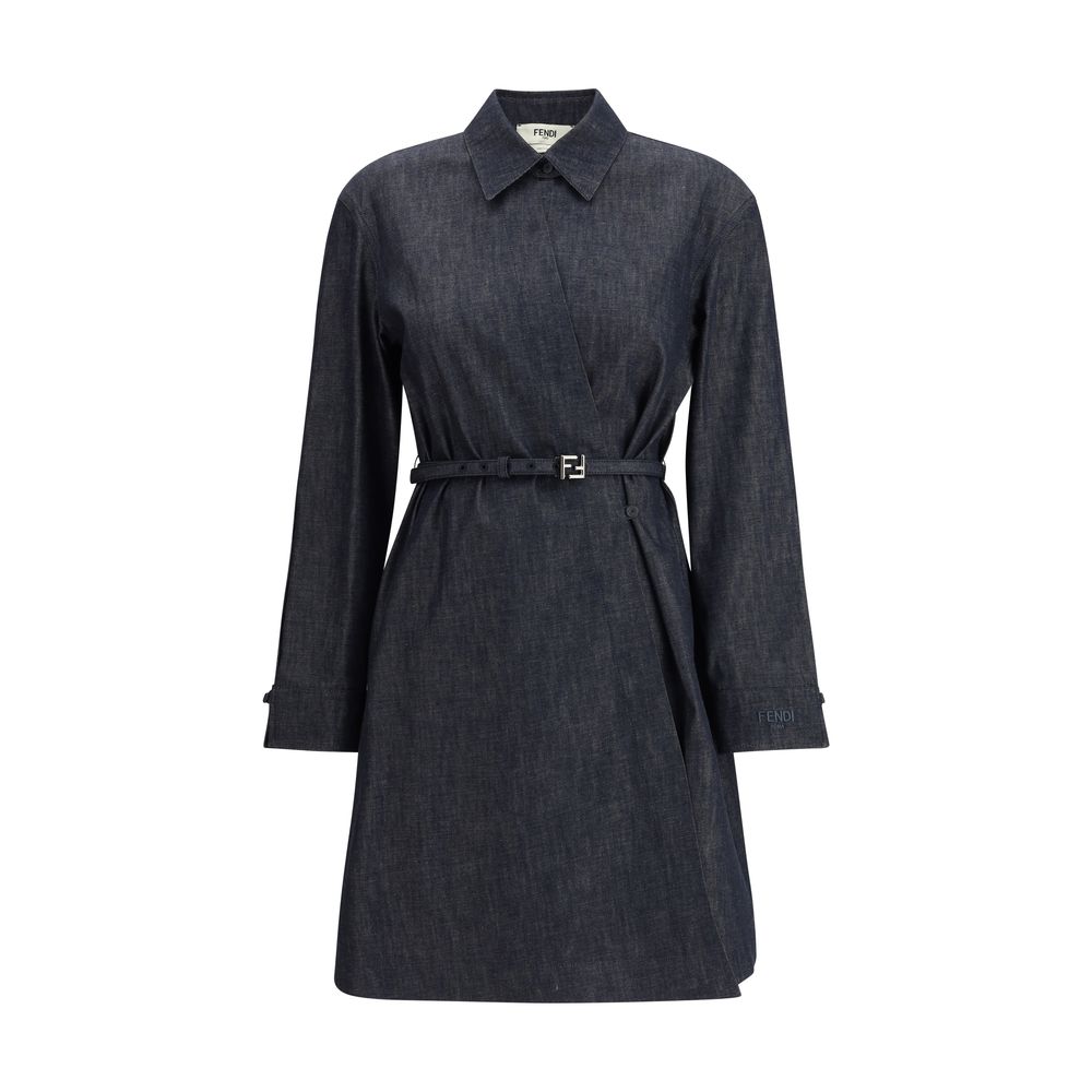 Fendi Chambray Kleid