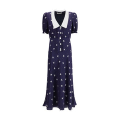 Alessandra Rich Bow patterned Dress