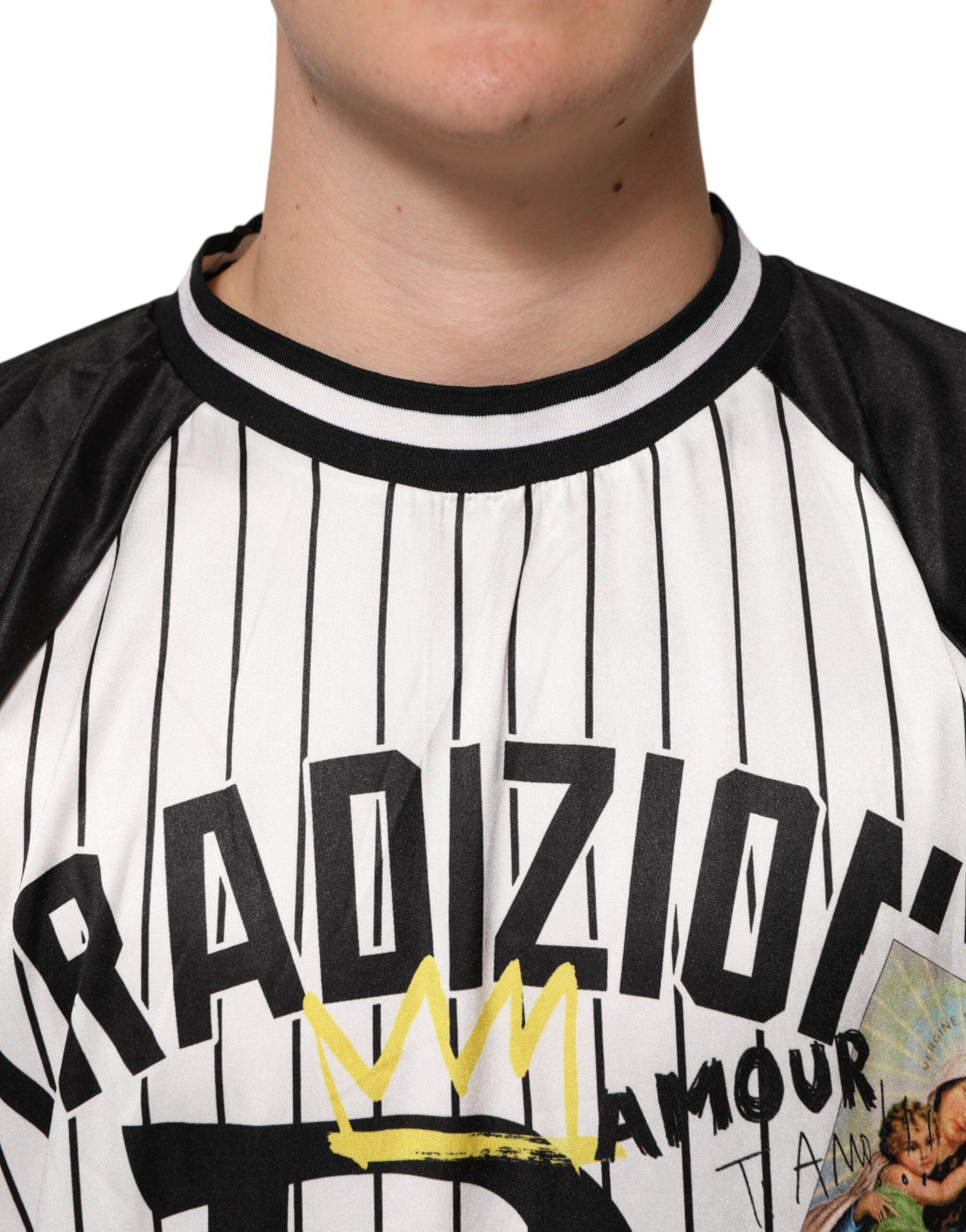Dolce &amp; Gabbana Tradizione Graffiti Print T-shirt surdimensionné pour hommes