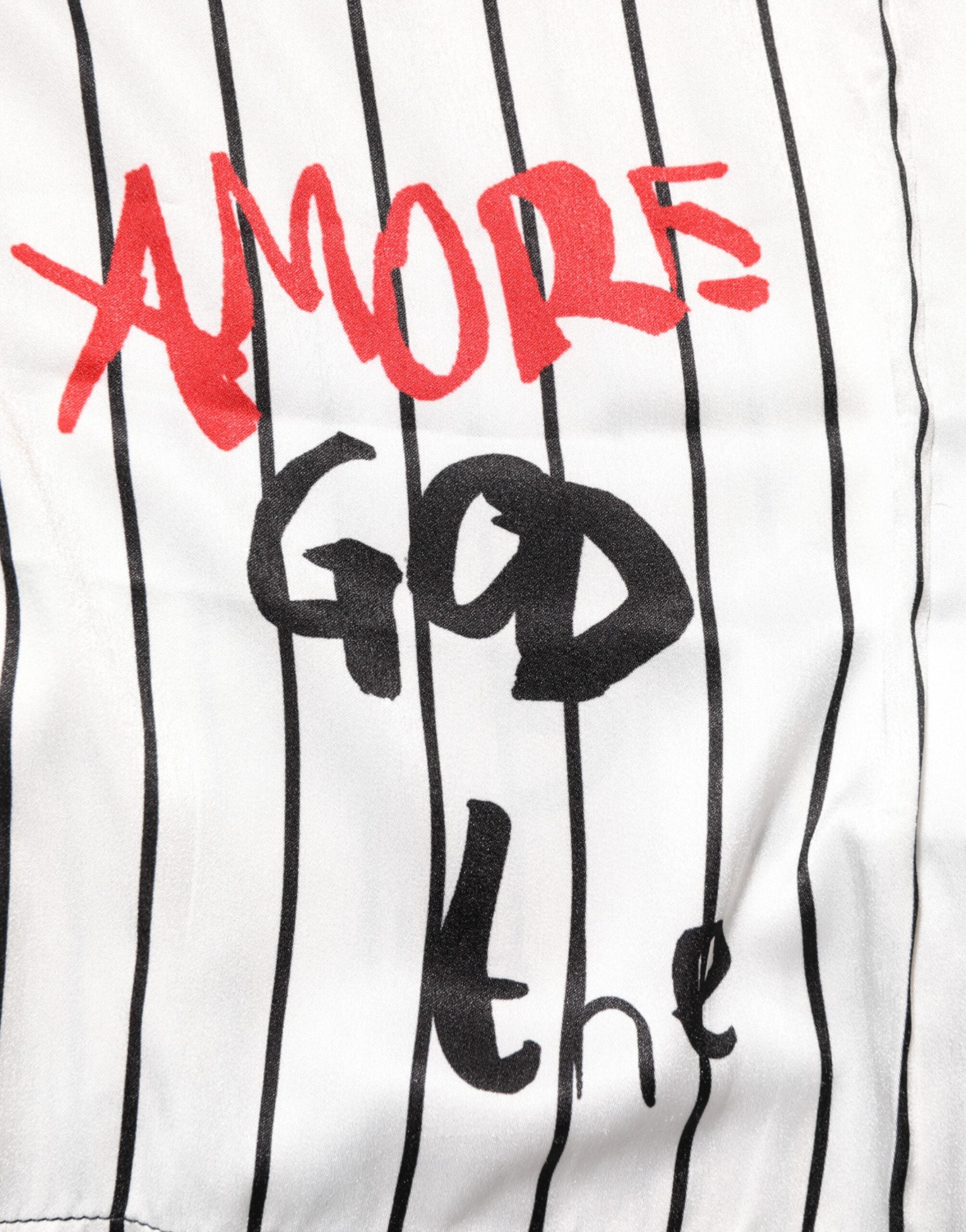 Dolce &amp; Gabbana Tradizione Graffiti Print T-shirt surdimensionné pour hommes