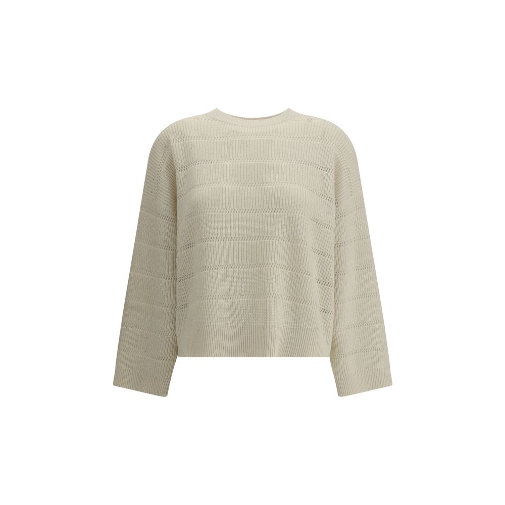 Brunello Cucinelli Schillernder Kaschmir- und Wollpullover