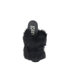Pedro García Fur-trimmed mules Sandals