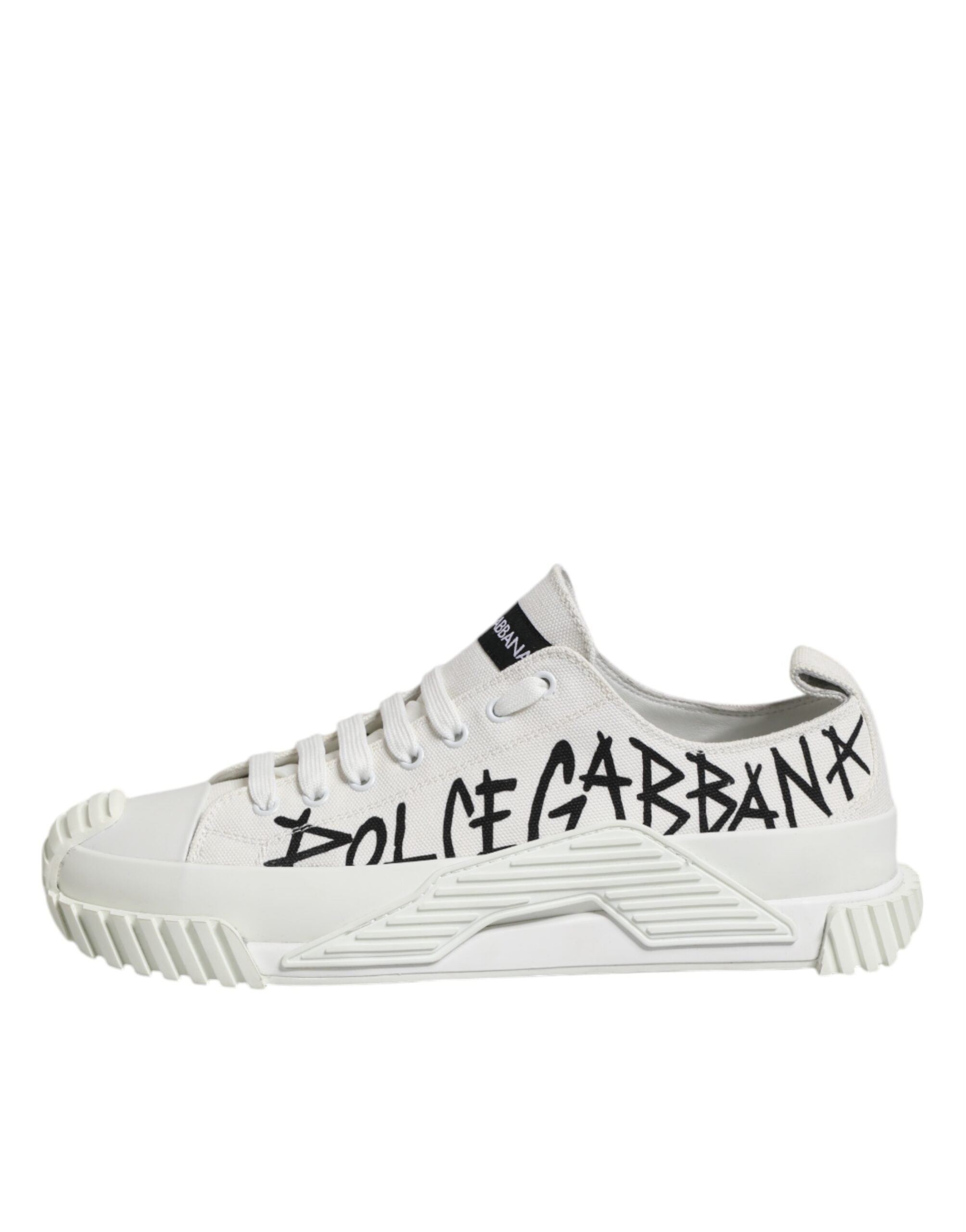 Baskets basses Dolce &amp; Gabbana blanches à logo graffiti