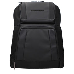 Piquadro Black Nylon Backpacks