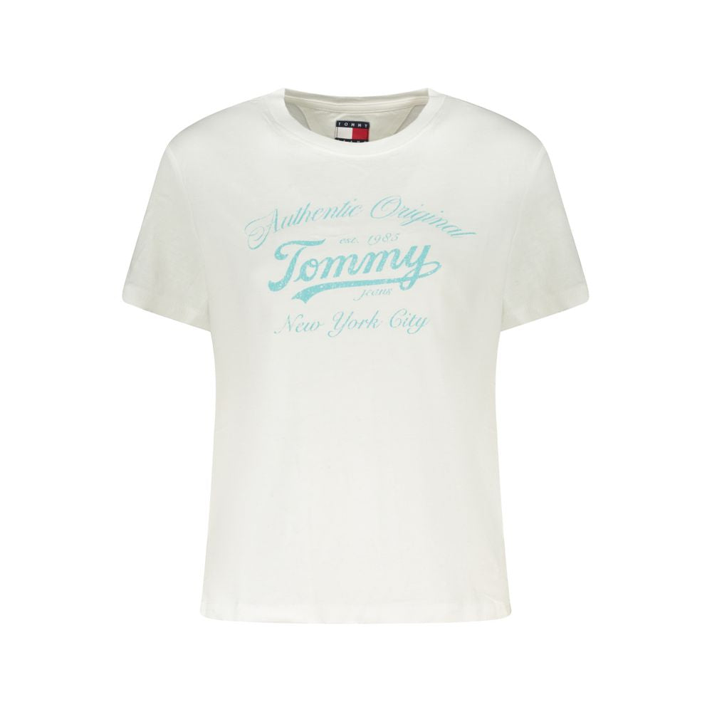 T-shirt Tommy Hilfiger blanc en coton pour femme