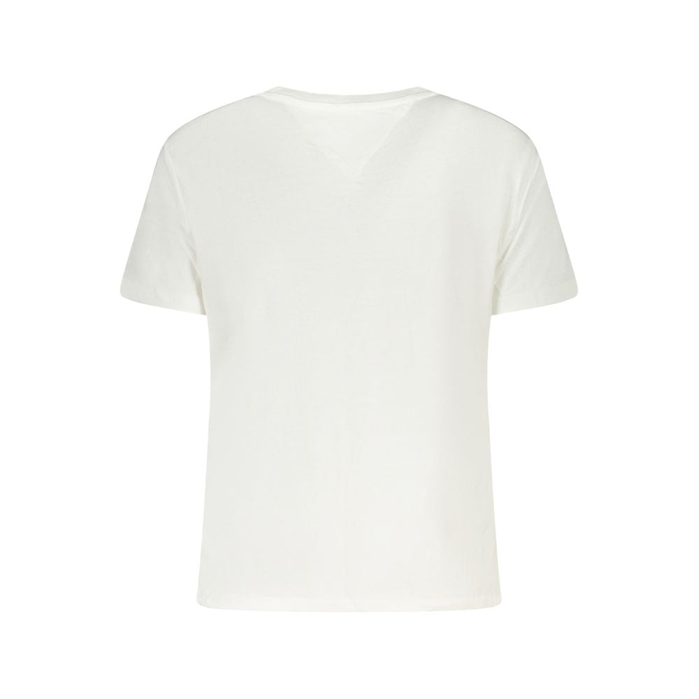 T-shirt Tommy Hilfiger blanc en coton pour femme