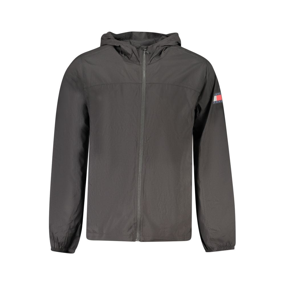 Tommy Hilfiger Herrenjacke aus schwarzem Polyamid
