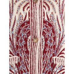 Etro Maxi-Strickjacke aus Wolle und Baumwolle