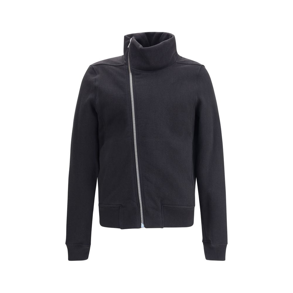 Rick Owens Schwarze Baumwolljacke in voller Länge