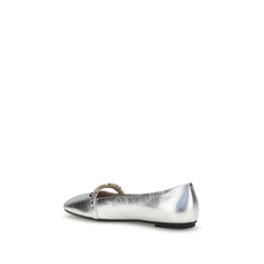 PINKO Metallic Ballerinas