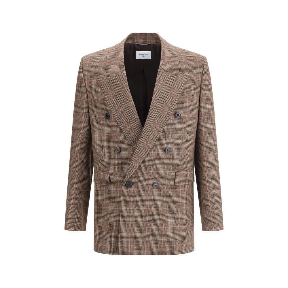 Blazer en laine Prince de Galles Saint Laurent