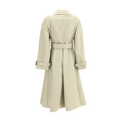Trench-coat long en gabardine cintrée et évasée Burberry Ellingham