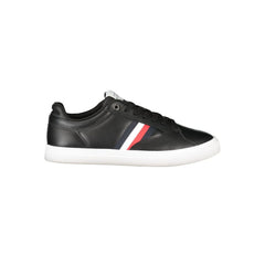 Tommy Hilfiger Herren-Sneaker aus schwarzem Leder