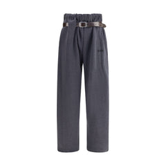 Magliano Gray Cotton Casual Pants