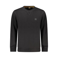 Hugo Boss Herrenpullover aus schwarzer Baumwolle