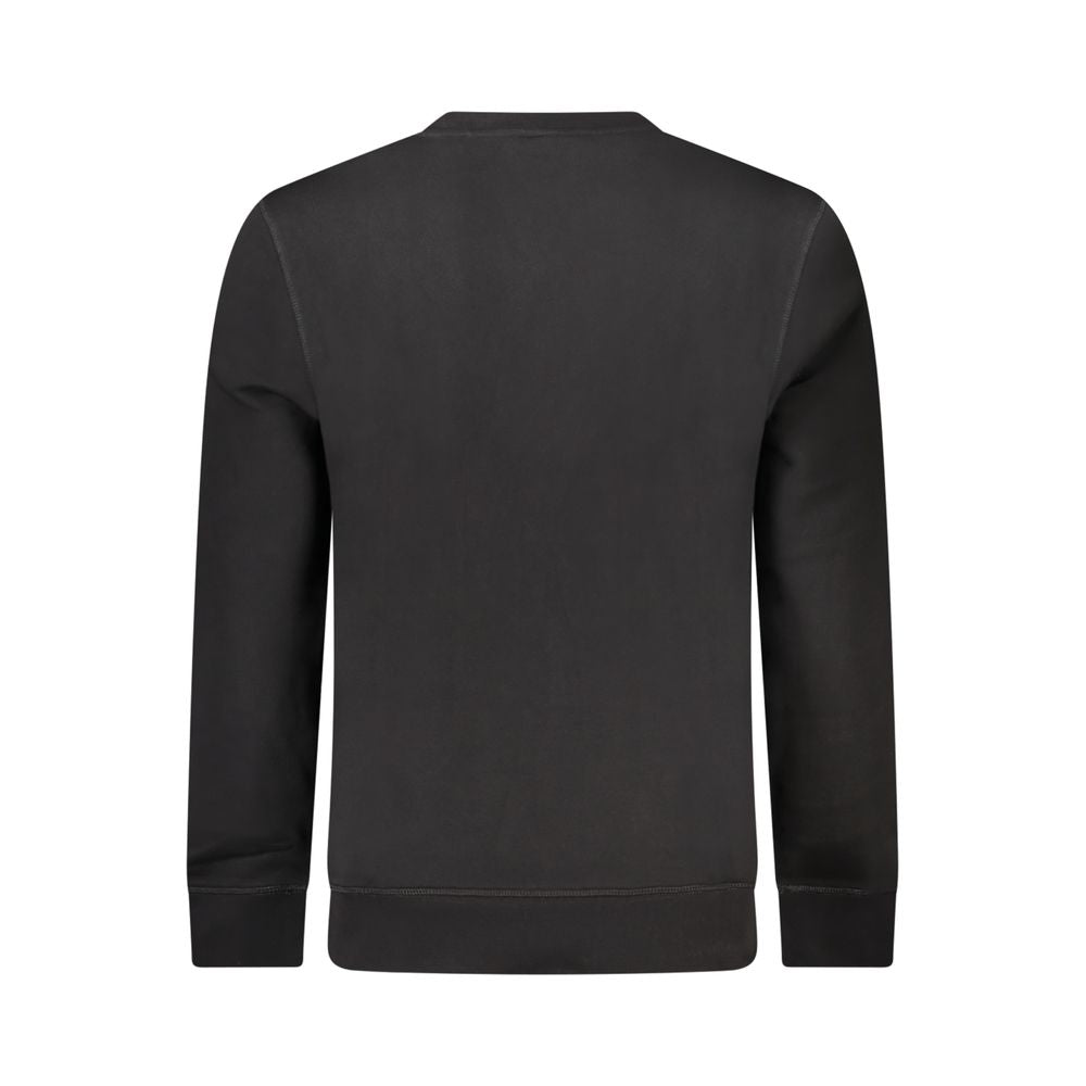 Hugo Boss Herrenpullover aus schwarzer Baumwolle