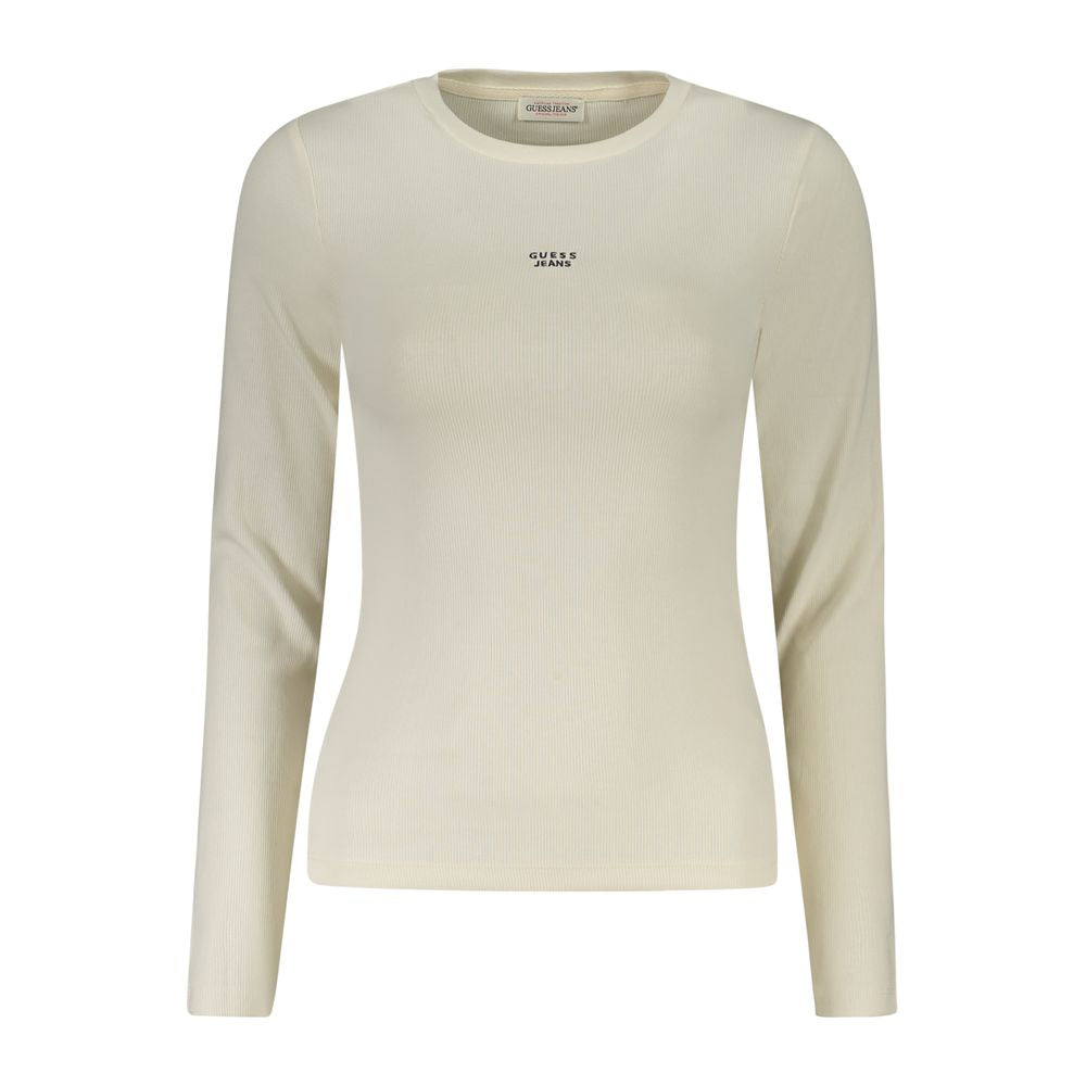 T-shirt Guess Jeans blanc en coton pour femme