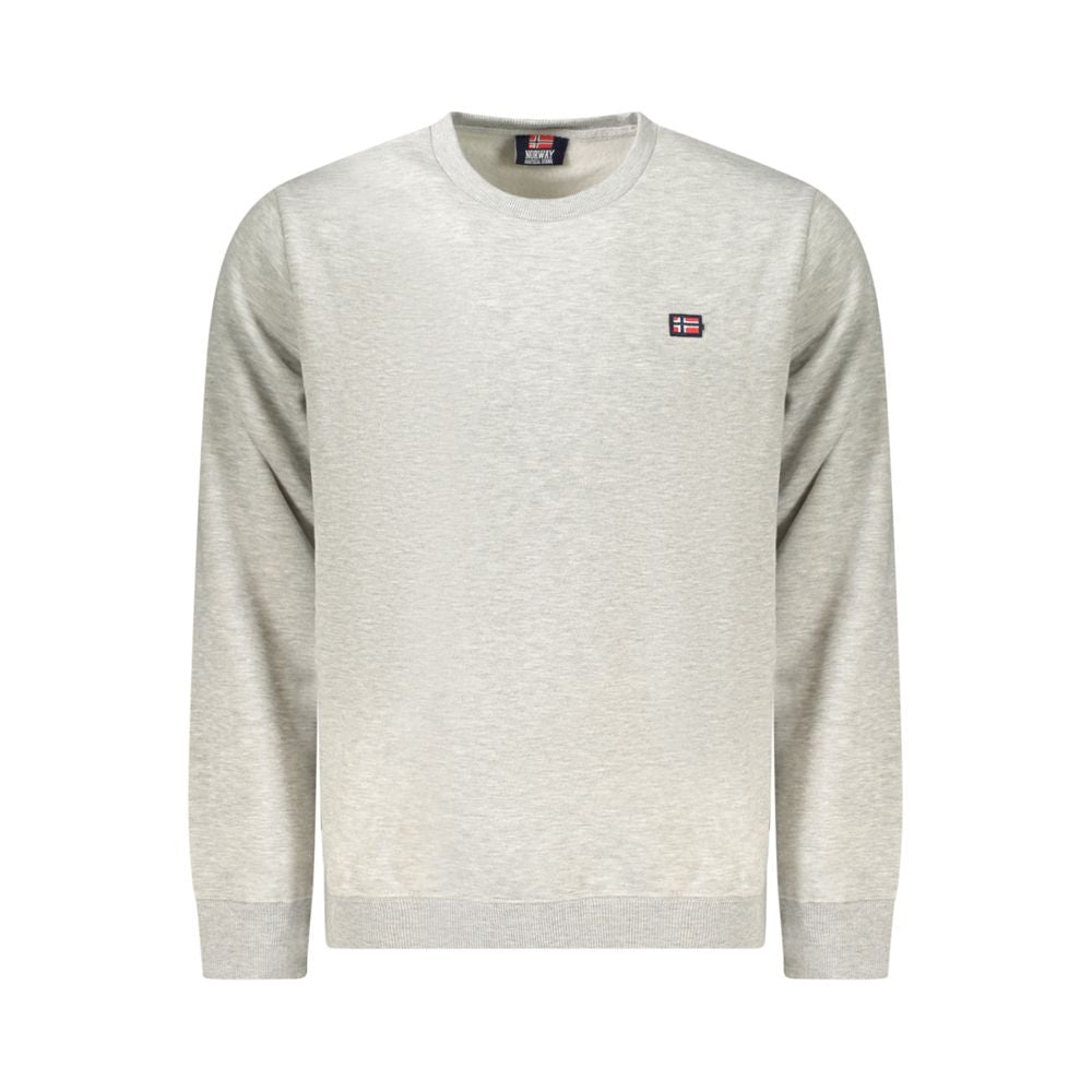 Pull en coton gris pour homme, Norvège 1963