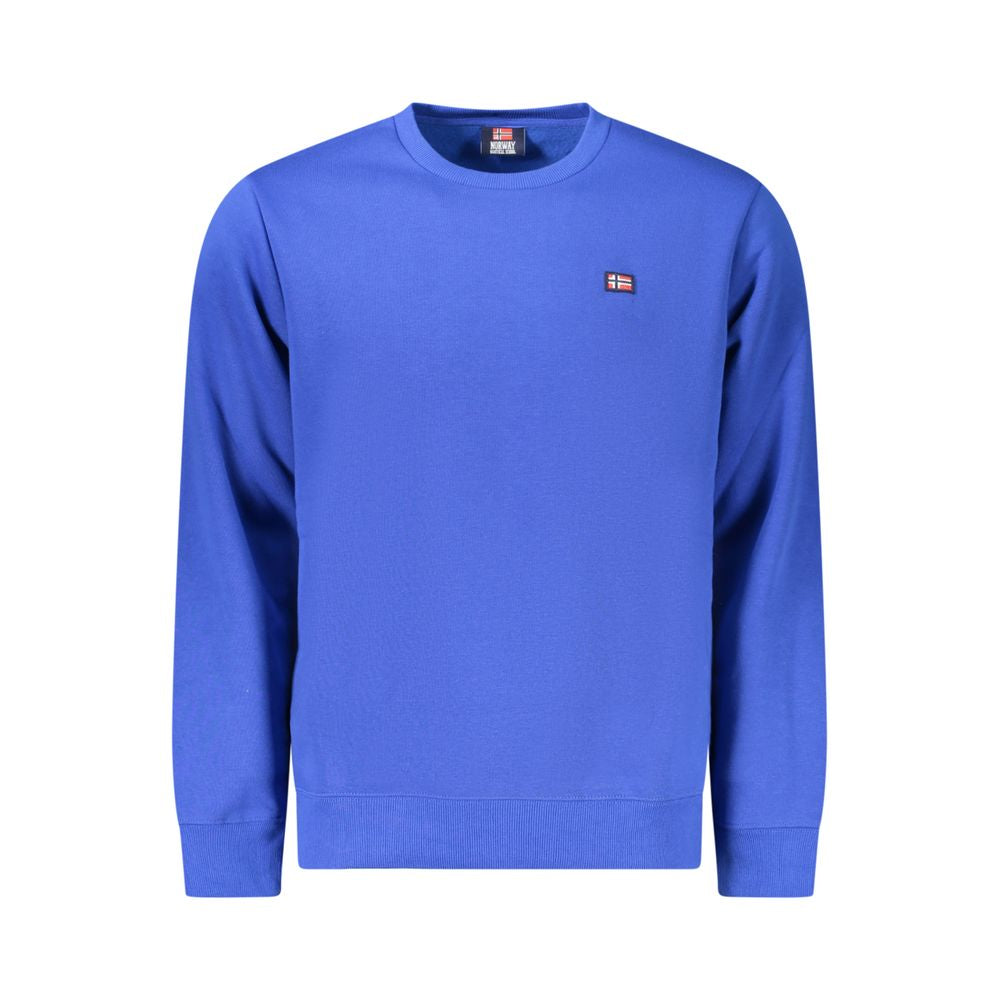 Pull en coton bleu pour homme, Norvège 1963