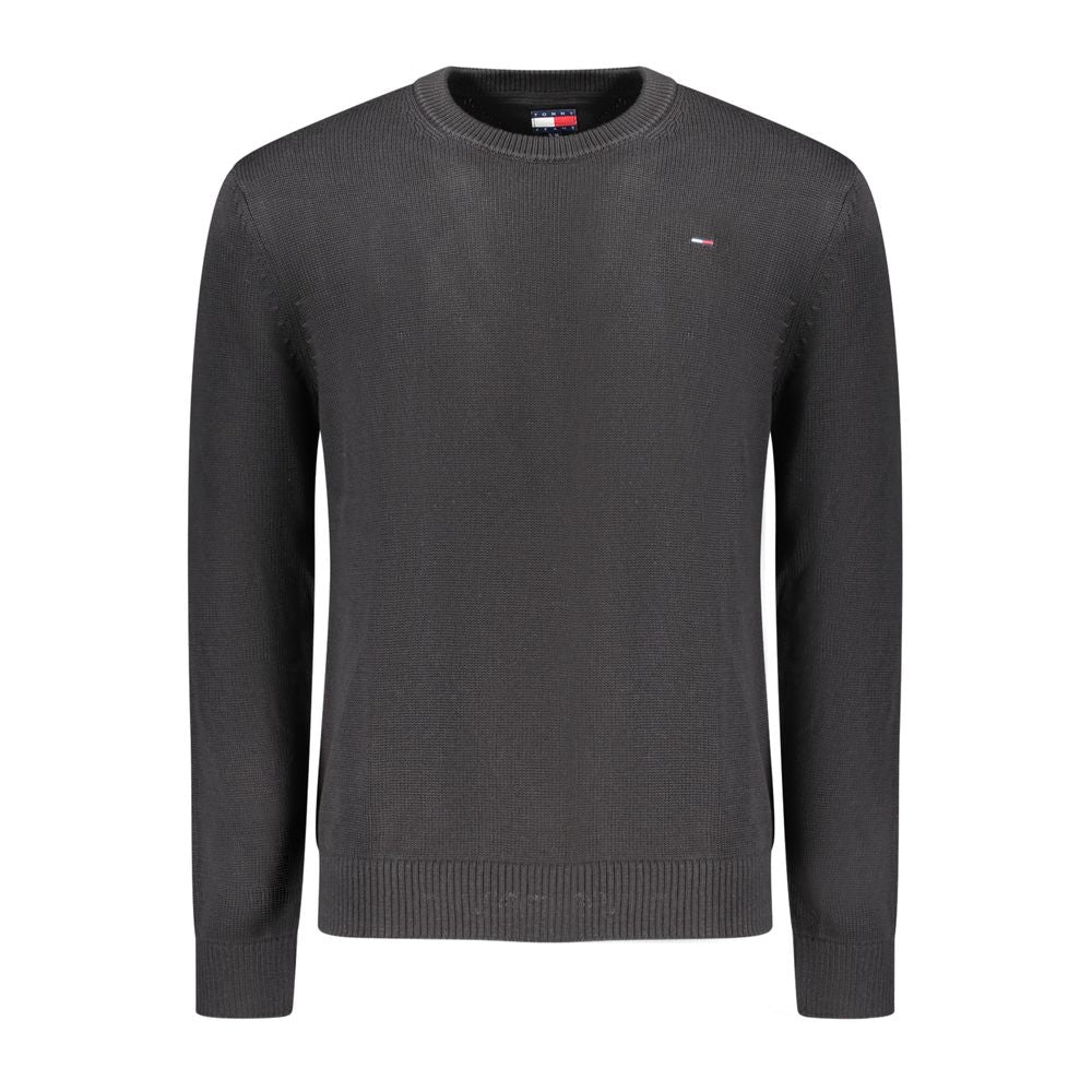 Pull Tommy Hilfiger en coton noir pour homme