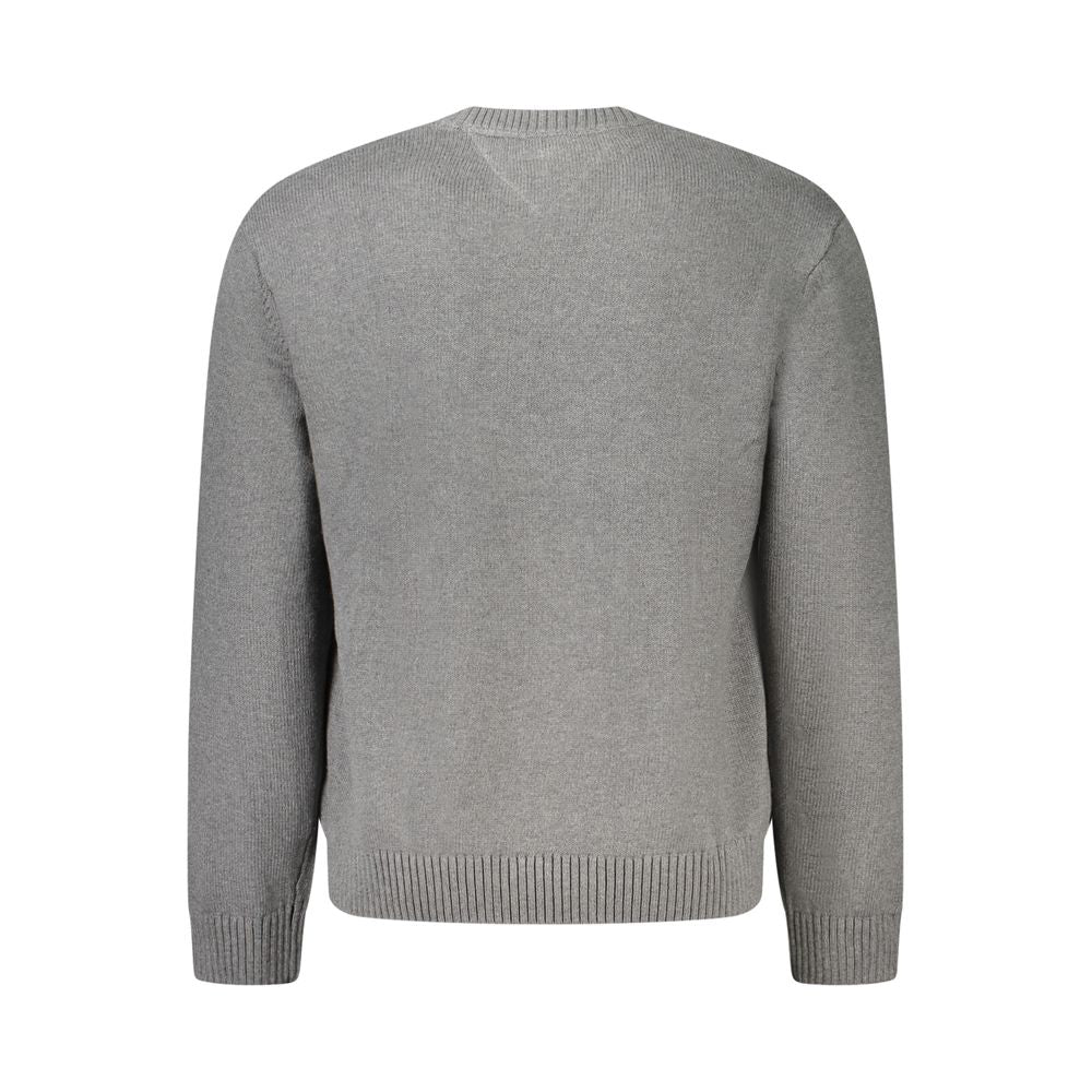 Pull Tommy Hilfiger gris en coton pour homme
