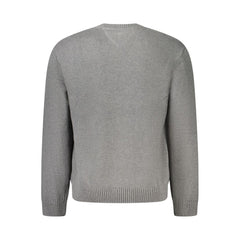 Pull Tommy Hilfiger gris en coton pour homme