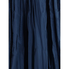 Sara Roka Crinkle-effect design pleated midi Skirt