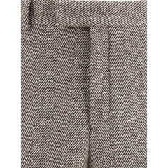 Ferragamo Wide chevron Pants