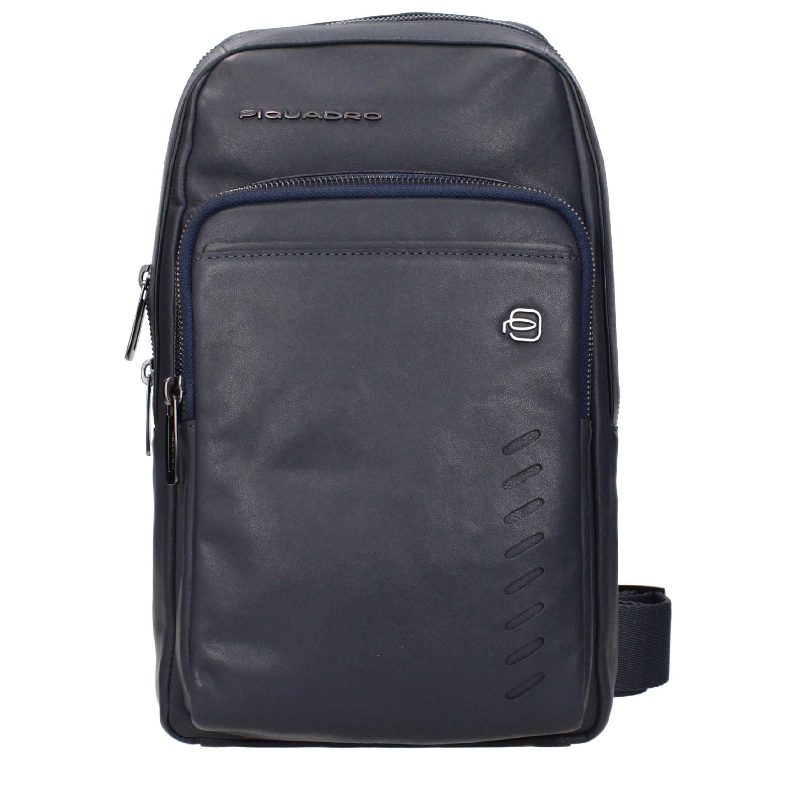 Piquadro Umhängetaschen aus blauem Leder