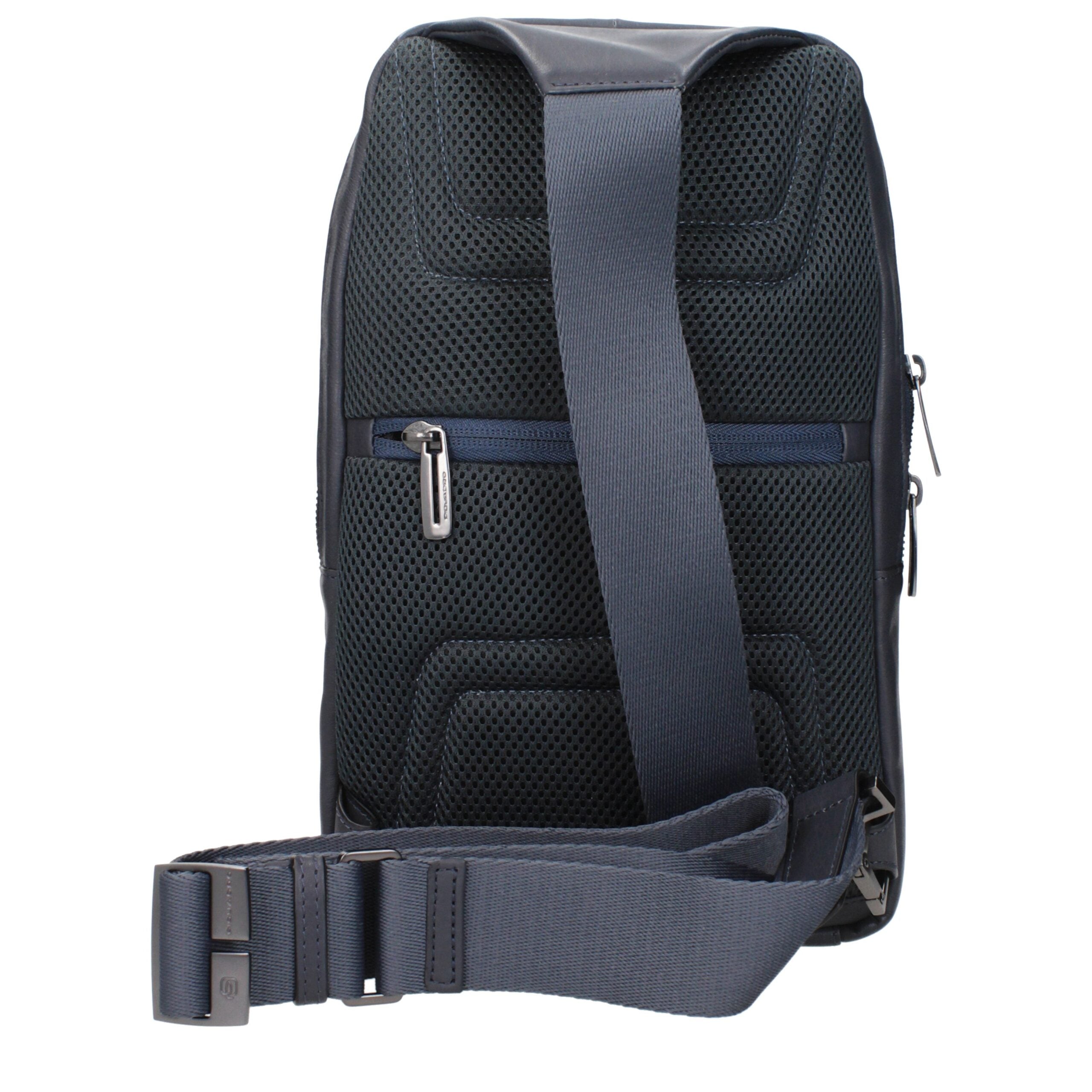 Piquadro Umhängetaschen aus blauem Leder