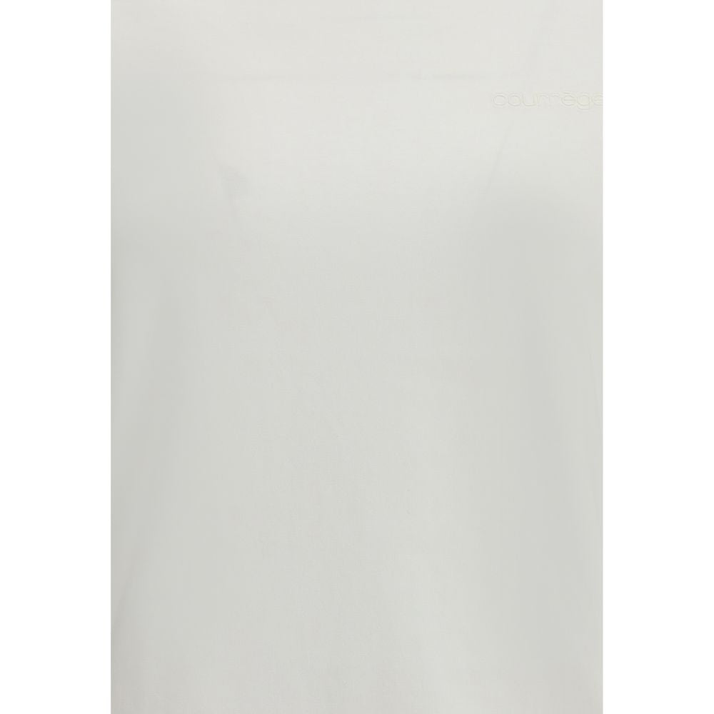 T-Shirt mit aufgesticktem Courrèges-Logo