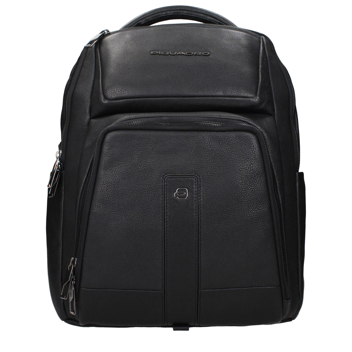 Piquadro Black Leather Backpacks