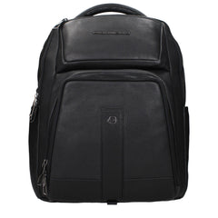 Piquadro Black Leather Backpacks