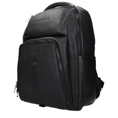 Piquadro Black Leather Backpacks