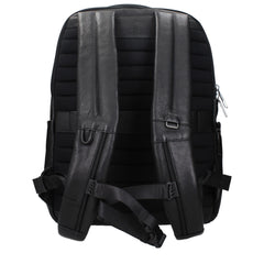 Piquadro Black Leather Backpacks