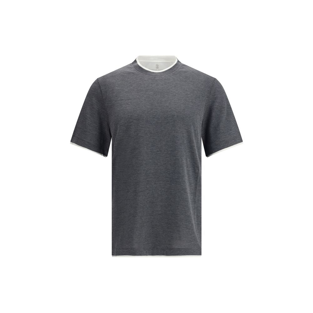 T-shirt en soie Brunello Cucinelli
