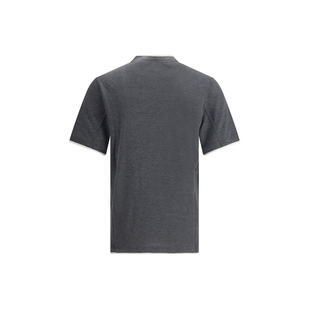 T-shirt en soie Brunello Cucinelli